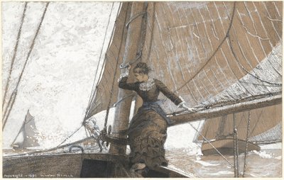 Yachting pige af Winslow Homer