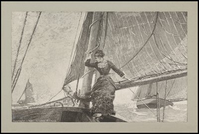Yachting pige, 1880 af Winslow Homer