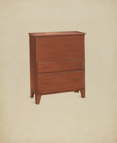 Shaker kommode, 1937. af Winslow Rich