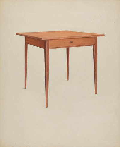Shakerbord, ca. 1937. af Winslow Rich