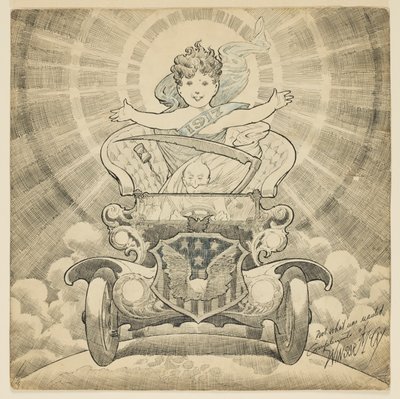 Studie til tegnefilm "Velkommen i året 1917" af Winsor McCay