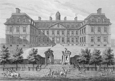 Albemarle House, tidligere Clarendon House, London, udgivet 1809 af Wise
