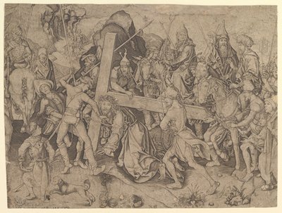 Kristus bærer korset kopi, 1400-tallet. af Wolf Huber
