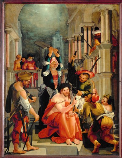 Kristus kronet med tornekrone af Wolf Huber