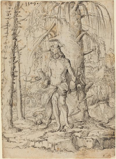 Sankt Sebastian af Wolf Huber