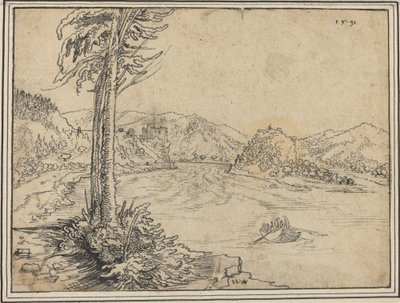 Donau-floden nær Grein af Wolf Huber