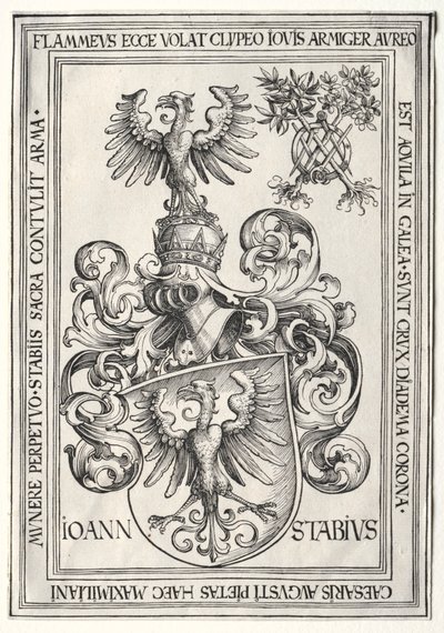 Johann Stabius våbenskjold. af Wolf Traut