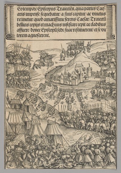 Siege of Utrecht, plade 6 fra historiske scener fra kejser Maximilian I