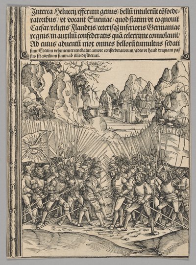 Swiss War, plade 16 fra historiske scener fra kejser Maximilian I