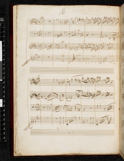Adagio og fuga i c-mol, K. 546, Add. 28996, f.10v af Wolfgang Amadeus Mozart