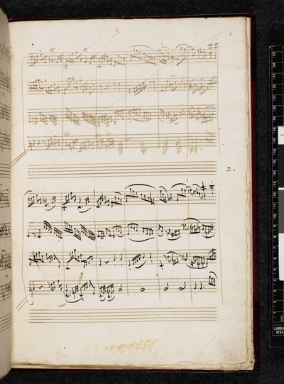 Adagio og fuga i c-mol, K. 546, Add. 28996, f.4r af Wolfgang Amadeus Mozart