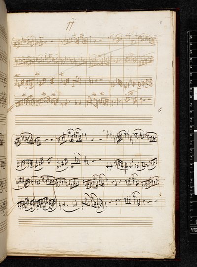 Adagio og fuga i c-mol, K. 546, Add. 28996, f.8r af Wolfgang Amadeus Mozart