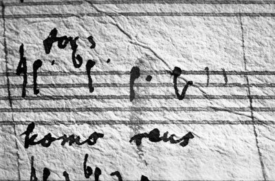 Partitur til Mozarts Requiem, de sidste noter han skrev ... af Wolfgang Amadeus Mozart