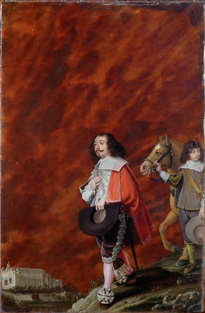 Portræt af en herre i Italien ... af Wolfgang Heimbach