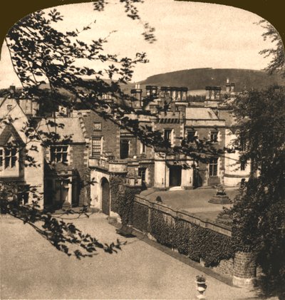 Abbotsford, Sir Walter Scotts hjem, Skotland, 1896. af Works and Sun Sculpture Studios