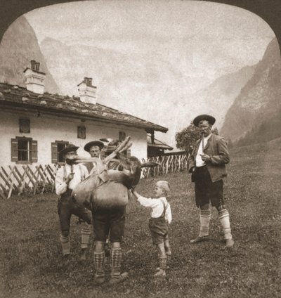 Bayerske bjergbestigere, Tyskland, 1898. af Works and Sun Sculpture Studios