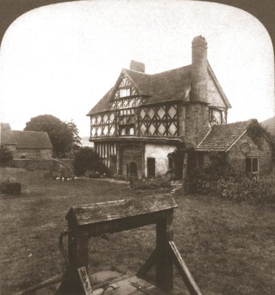 Stokesay Castle England, The Ancient Keep, 1900. af Works and Sun Sculpture Studios