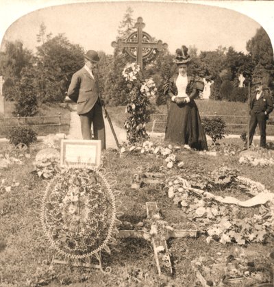 The Grave of Charles Stewart Parnell, Irlands største leder, Dublin, 1896. af Works and Sun Sculpture Studios