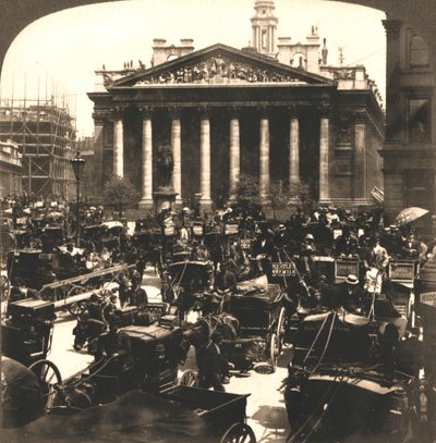 The Royal Exchange, London, 1896. af Works and Sun Sculpture Studios