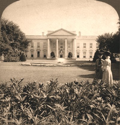 Det Hvide Hus, Washington D.C., 1908. af Works and Sun Sculpture Studios
