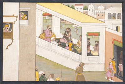 Rama og Lakshmana som drenge hjælper vismanden Vishvamitra: Folio fra en spredt..., ca. 1780. af Workshop active in the First generation