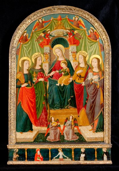 Sankt Katarins mystiske ægteskab af Benozzo di Lese di Sandro Gozzoli