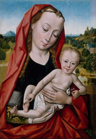 Jomfru og Barn, 1475-99. af Workshop of Dieric Bouts