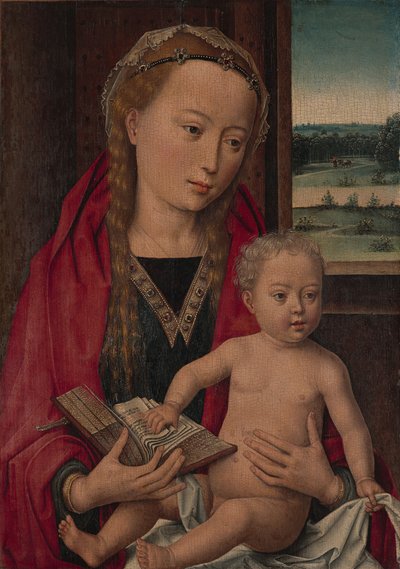 Jomfru og barn, ca. 1490-94. af Workshop of Hans Memling