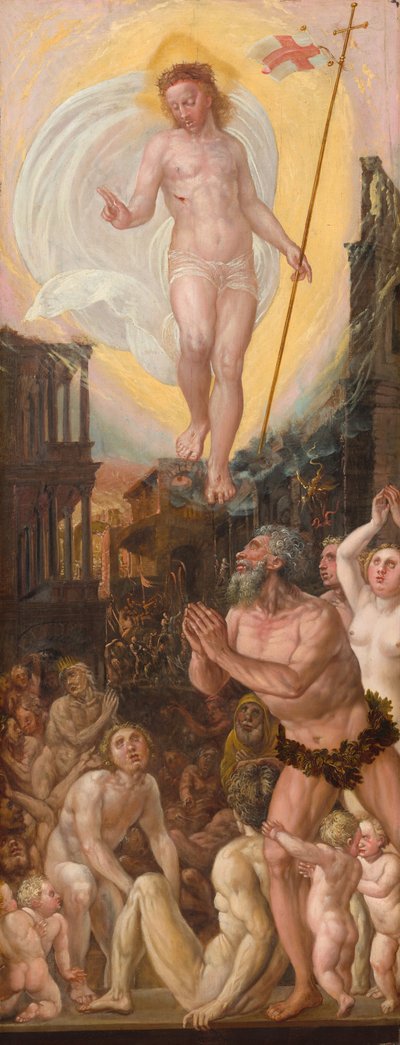 Kristus i Limbo, ca. 15501575. af Workshop of Hans Mielich
