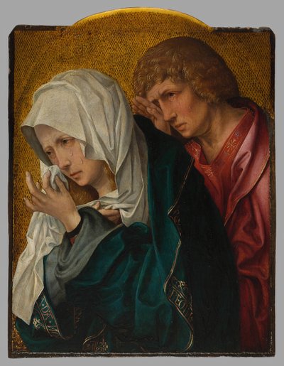 Jomfruen og Sankt Johannes Evangelisten, ca. 1520 af Workshop of Jacob Cornelisz. van Oostsanen