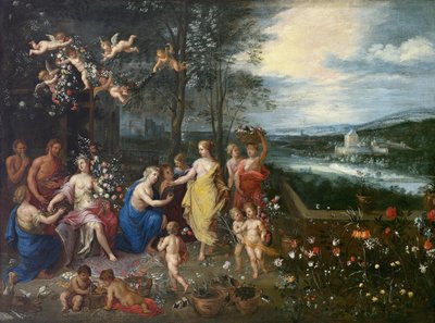 Allegori over foråret af Workshop of Jan Brueghel the Elder