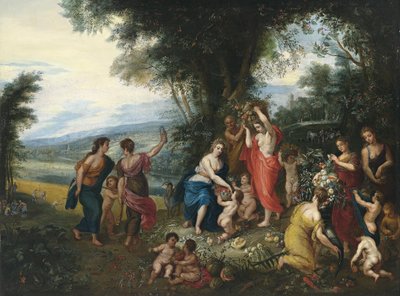 Allegori om sommeren af Workshop of Jan Brueghel the Elder