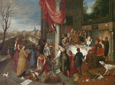 Allegori over vinteren af Workshop of Jan Brueghel the Elder