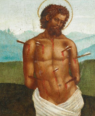 Luca Signorelli (værksted) Saint Sebastian af Workshop of Luca Signorelli