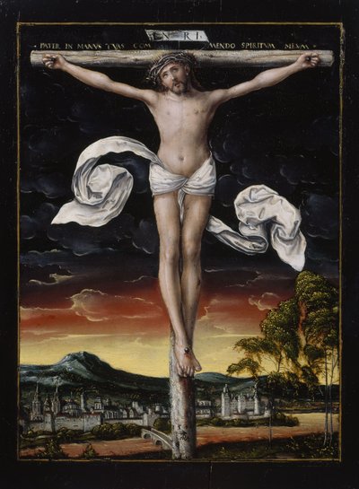 Kristus på korset af workshop of Lucas Cranach the Elder