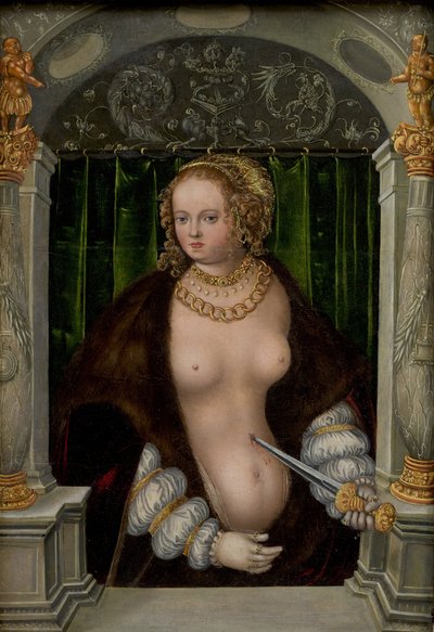 Lucretias selvmord af workshop of Lucas Cranach the Elder