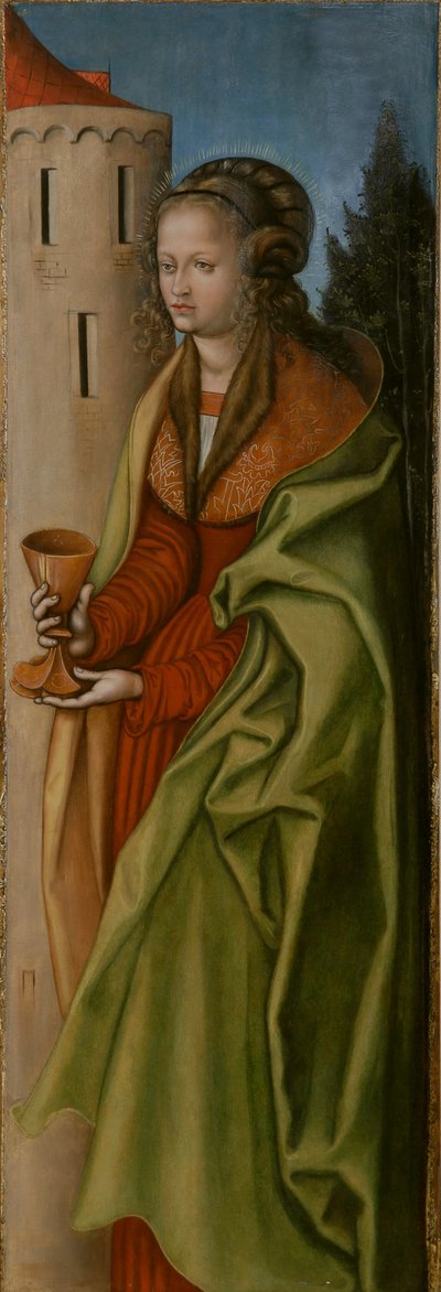 Tysk: Hl. Barbara St Barbara af workshop of Lucas Cranach the Elder