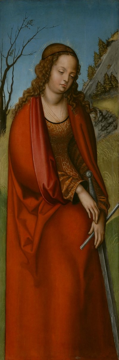 Tysk: Hl. Katharina St. af workshop of Lucas Cranach the Elder