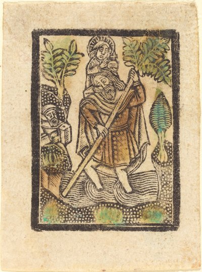 Sankt Christopher af Workshop of Master of the Aachen Madonna
