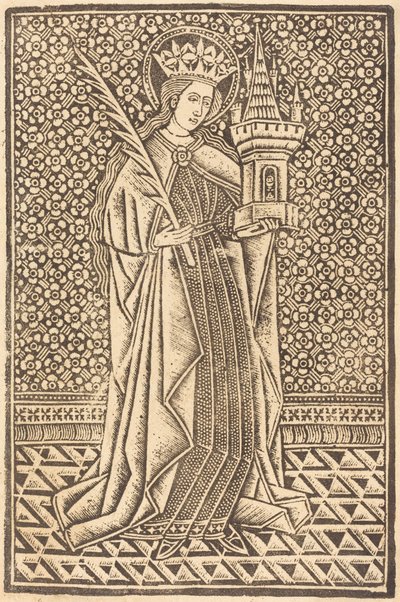 Sankt Barbara af Workshop of Master of the Cologne Arms