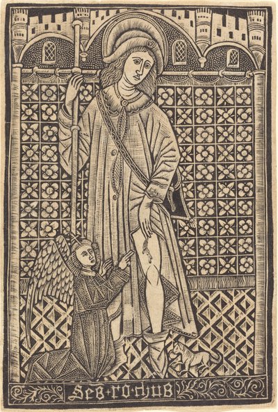 Saint-Roche af Workshop of Master of the Cologne Arms