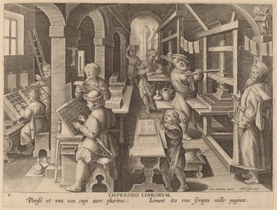 Trykning af bøger af Workshop of Philip Galle after Jan van der Straet