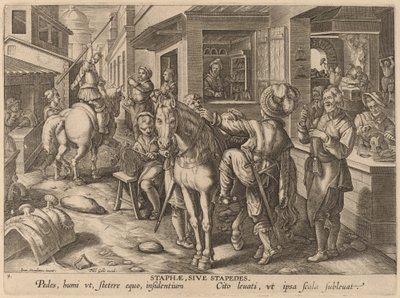 Staphae, Sive Stapedes (stigbøjler eller fodstøtter) af Workshop of Philip Galle after Jan van der Straet