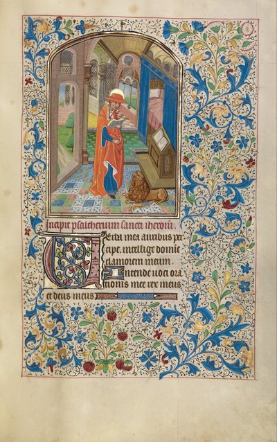 Sankt Jerome af Workshop of Willem Vrelant