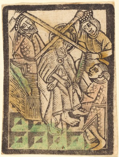 Kristus kronet med torne, 14701480. af Workshop of the Master of the