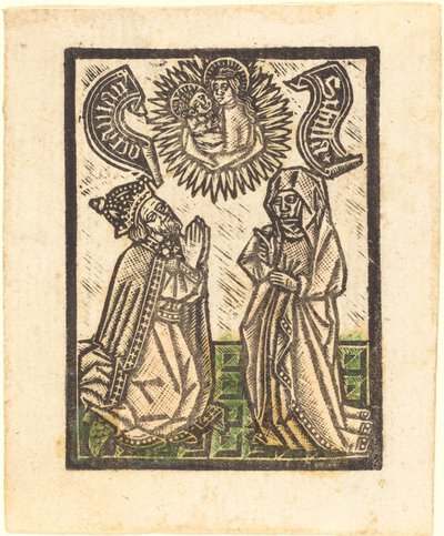 Kejser Octavian og Sibyllen, ca. 1480. af Workshop of the Master of the