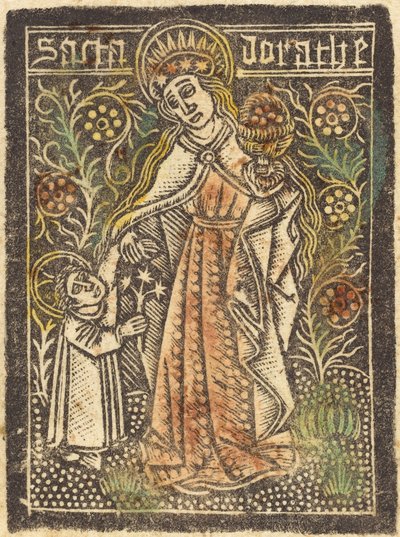 Saint Dorothy, 14601480. af Workshop of the Master of the