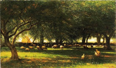 Middag i frugtplantagen af Worthington Whittredge