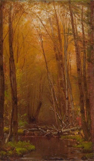 Birkene i Catskills af Worthington Whittredge