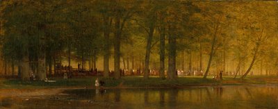 Lejrmødet, 1874. af Worthington Whittredge